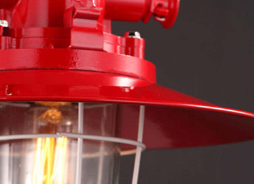 Industrial Vintage Blast Iron Cage Pendant