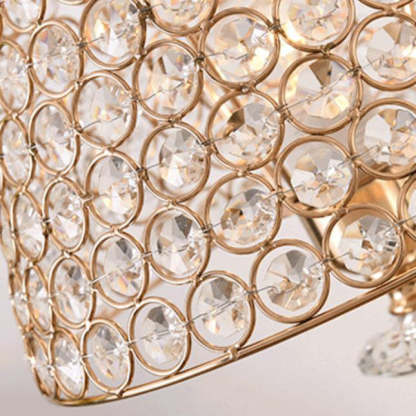 Nordic Luxury Crystal Cone Geometric Table Lamp — Remote Control Switch / A / 220V-240V For UK/AU