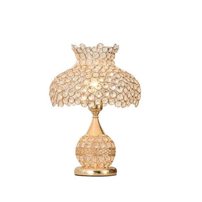 Nordic Luxury Crystal Cone Geometric Table Lamp — Dimmer Switch / A / 110V-120V For US/CA