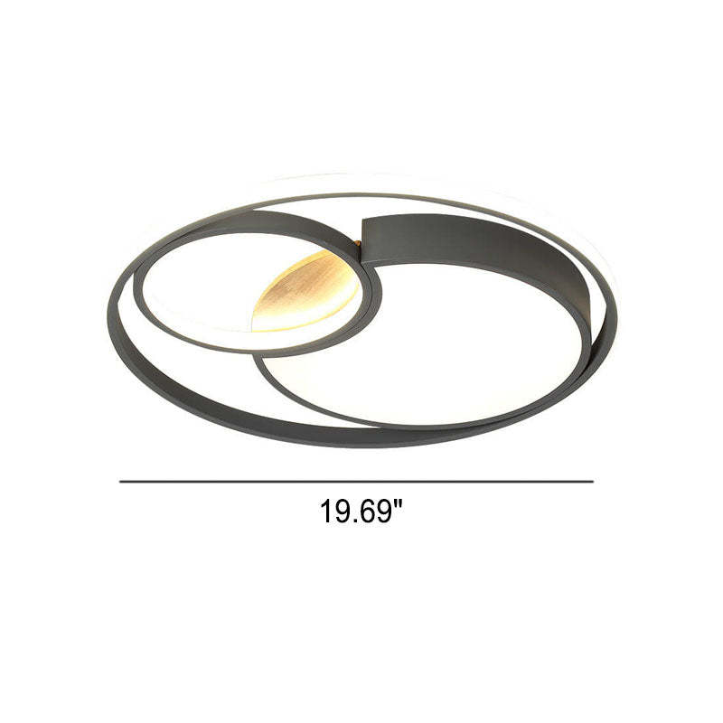 Nordic Color Mix Circles LED Flush Mount Light