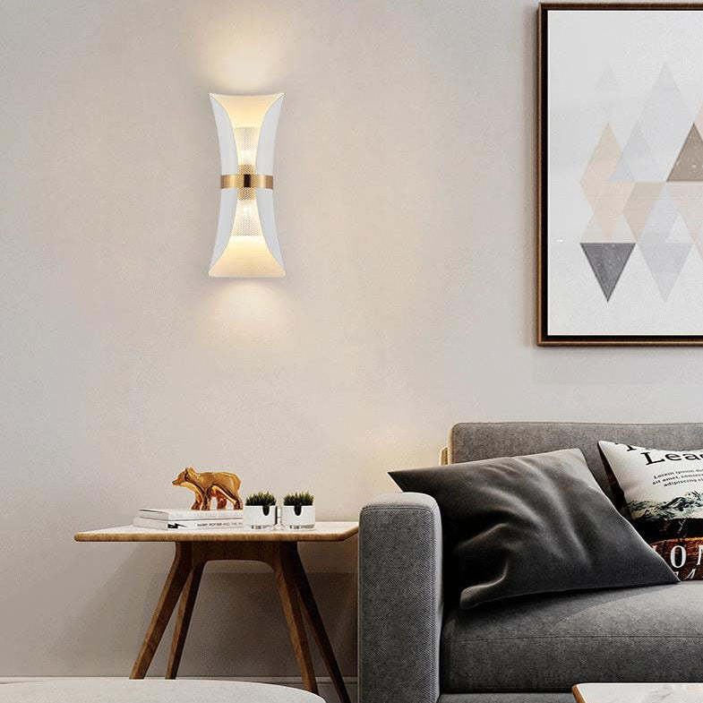 Nordic Luxury Column Wall Sconce — White / 220V-240V For UK/AU