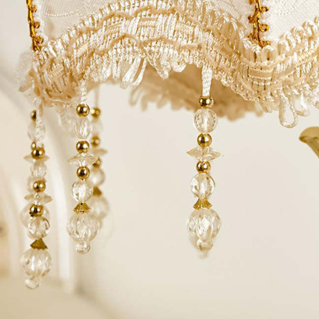 European Retro Carved Resin Fabric Alloy Lamp — A / Dimmer Switch / 220V-240V For UK/AU