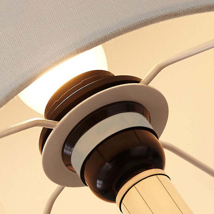 Nordic Vertical Pattern Ceramic Fabric Lamp