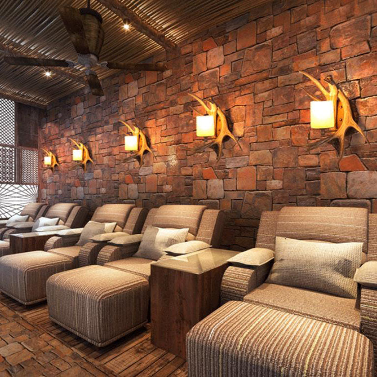 Lighom antler retro glass wall sconces — 220V-240V (UK/AU