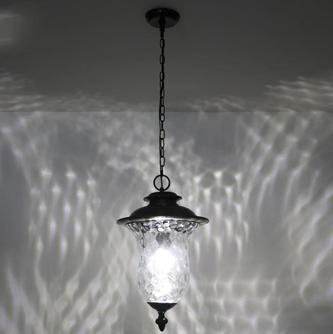Lighom grapevine glass pendant lighting for living room — 12.4" W x 19.69" L x 20.08" H / Black Gold / 220V-240V (UK/AU)