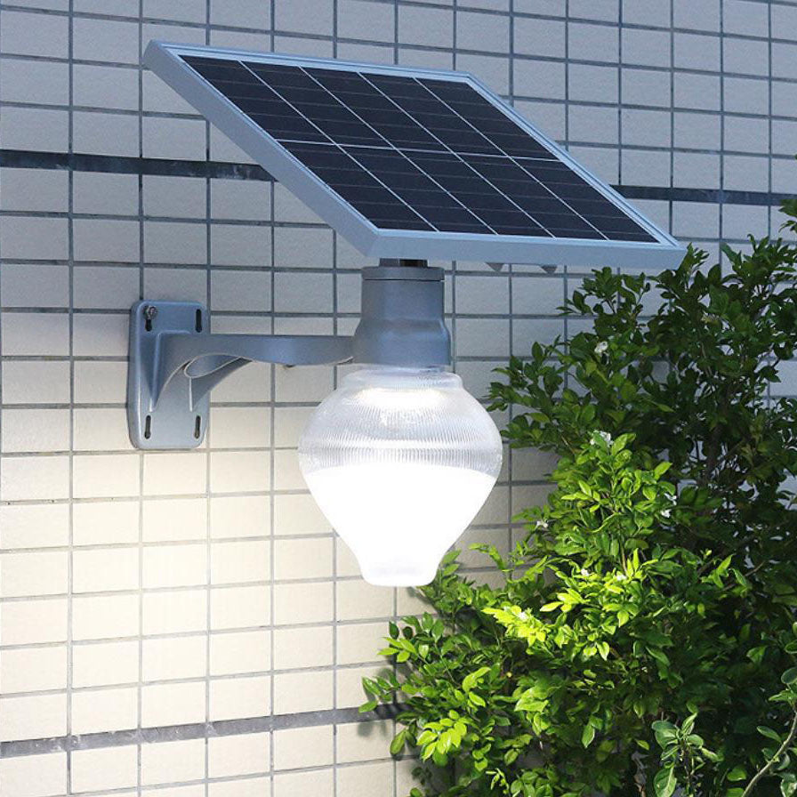 Solar Peach Apple LED Outdoor Decorative Wall Sconce