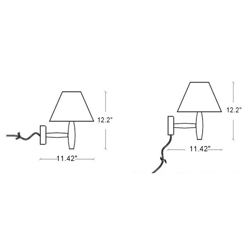 European Minimal Glass Solid Wood Sconce — Hardwired / 110V-120V For US/CA