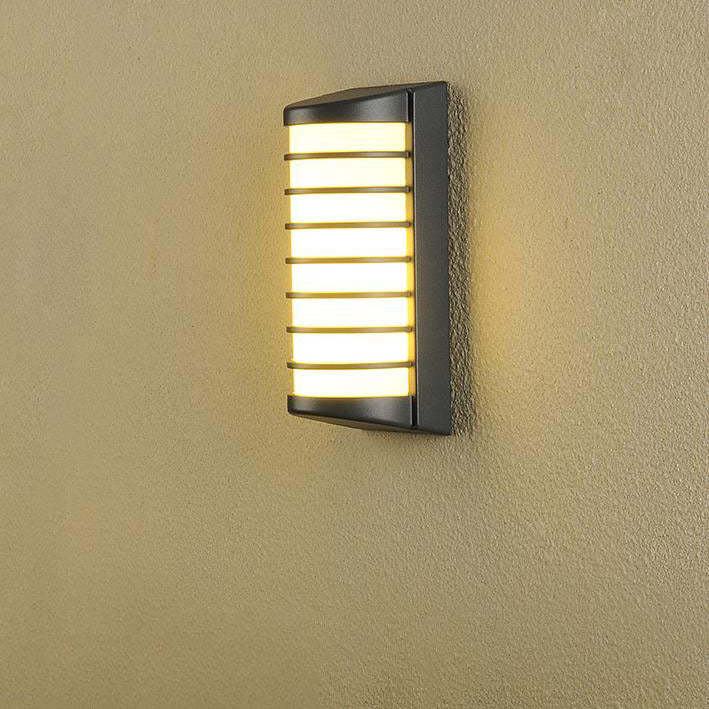 Modern Half Cylindrical Aluminum LED Outdoor Wall Sconce