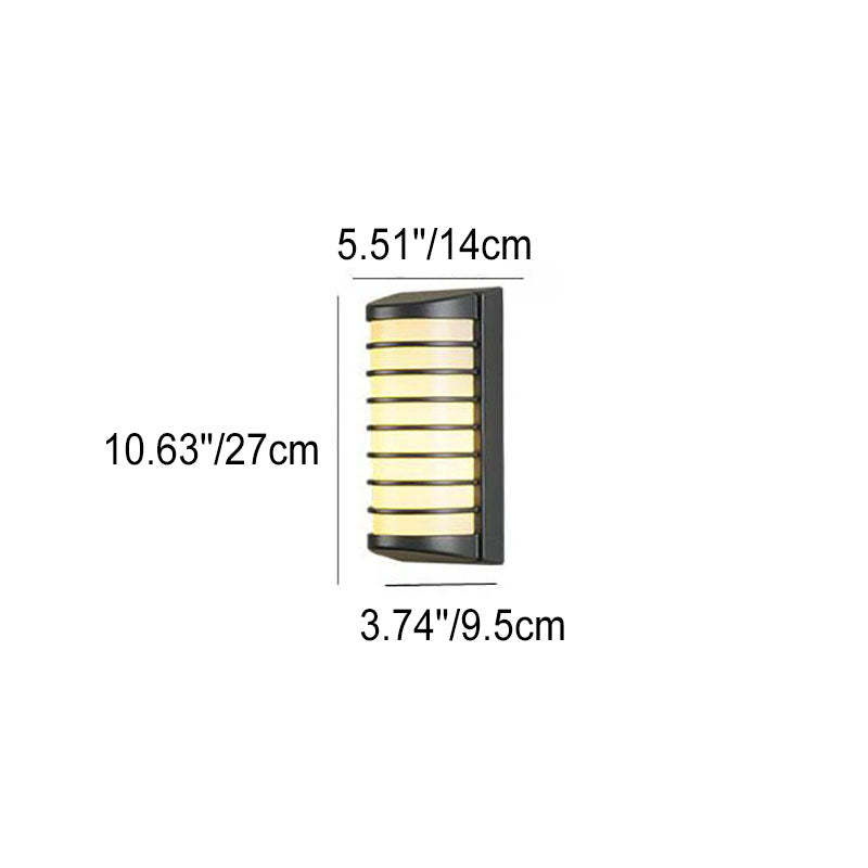 Modern Half Cylindrical Aluminum LED Outdoor Wall Sconce