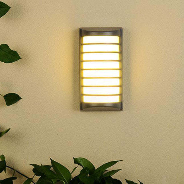 Modern Half Cylindrical Aluminum LED Outdoor Wall Sconce