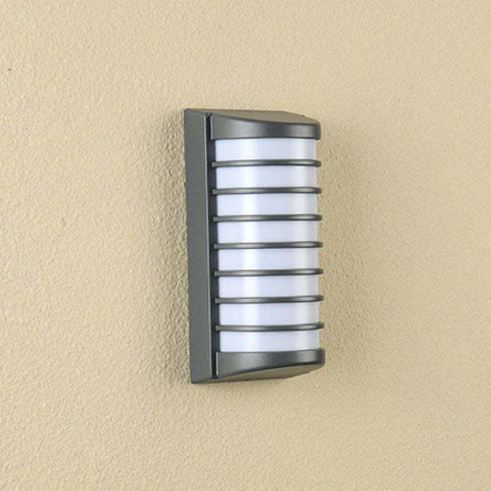 Modern Half Cylindrical Aluminum LED Outdoor Wall Sconce