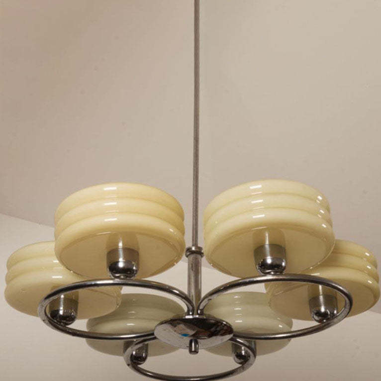 Modern circle chrome chandeliers, Lighom