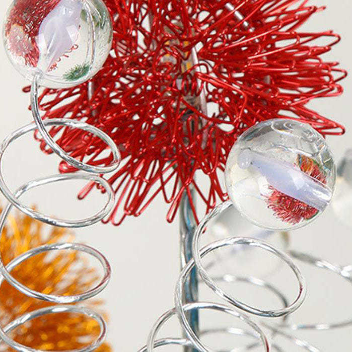 Aluminum Weaving Balls Tree Branch Rustic 6-Light Floor Lamp