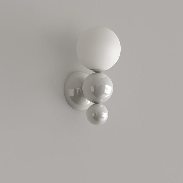 Lighom modern sphere wrought iron wall sconces — White / 220V-240V (UK/AU