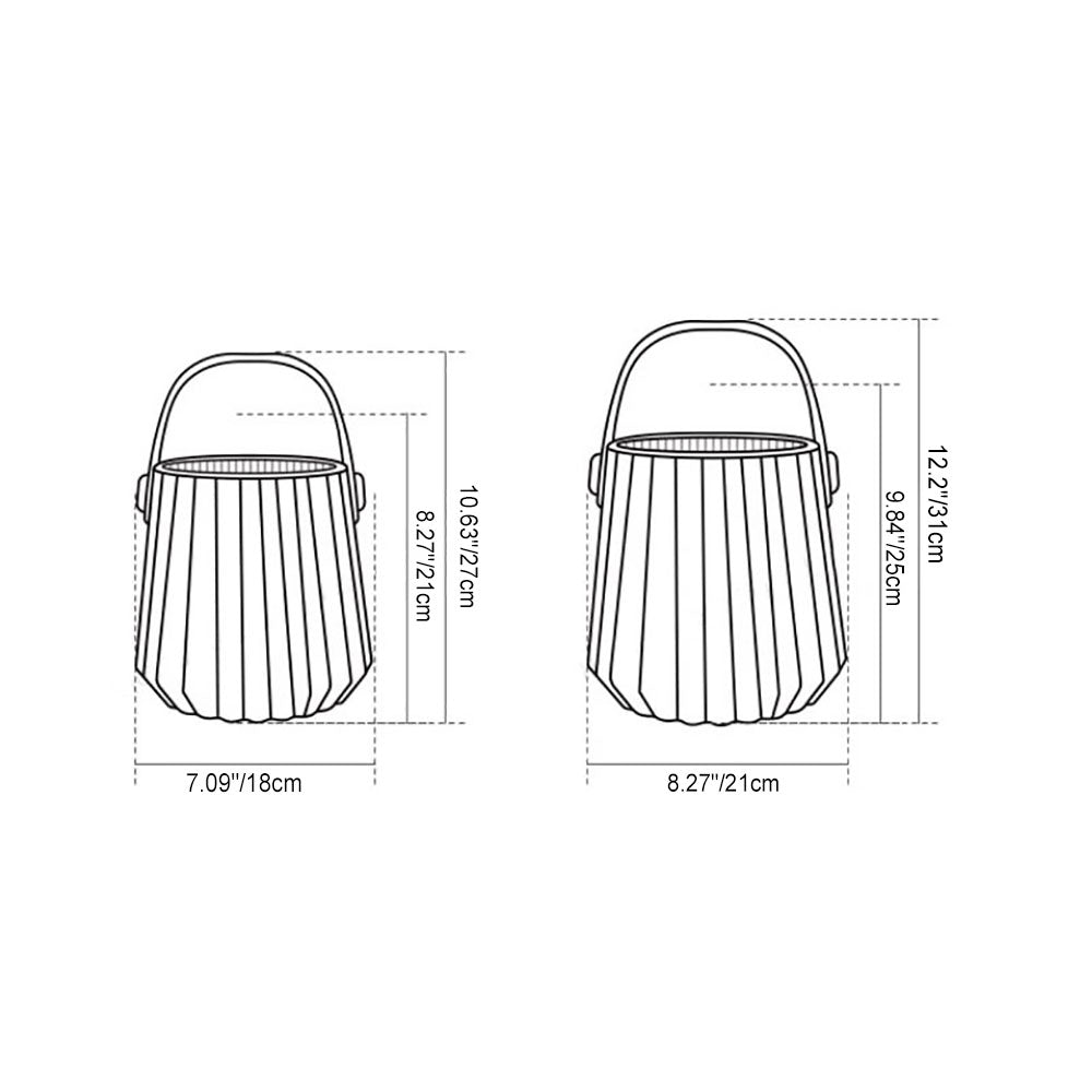 Modern Portable Basket Bluetooth USB Outdoor Light