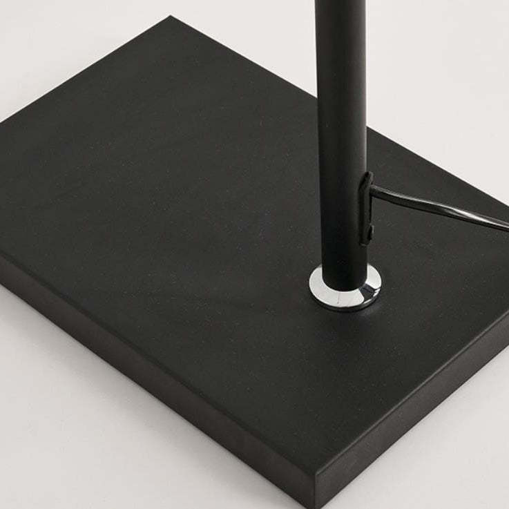 Minimalist Half-Moon Iron Retractable LED Floor Lamp