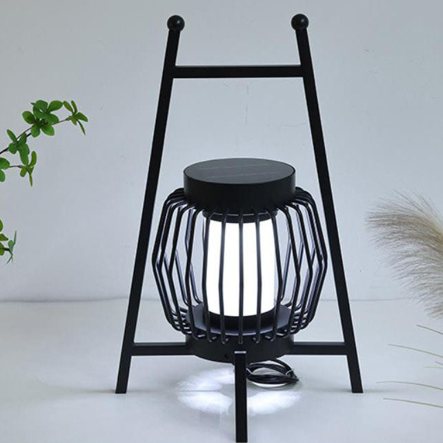 Solar Modern Cage Outdoor Landscape Light