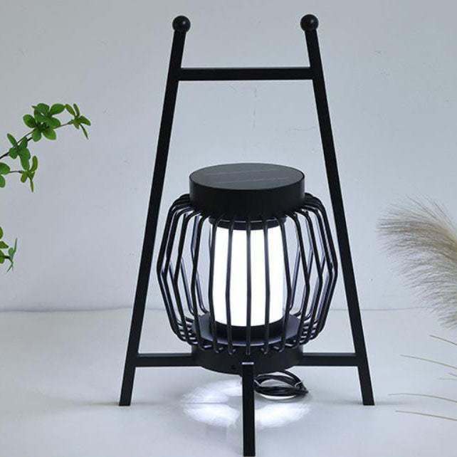 Solar Modern Cage Outdoor Landscape Light