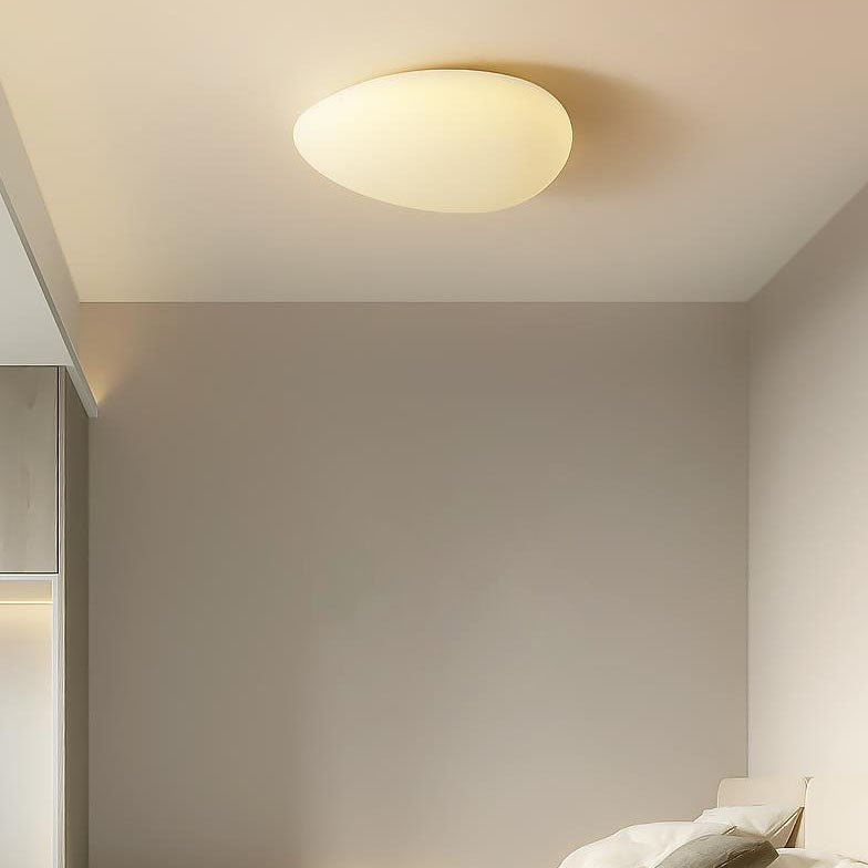 Nordic Cobblestone Shade LED Flush Ceiling Light