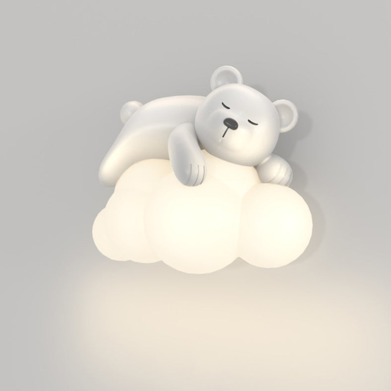 Nordic Kids Resin Bear Rabbit LED Sconce