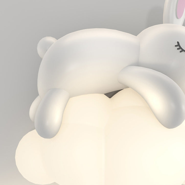 Nordic Kids Resin Bear Rabbit LED Sconce