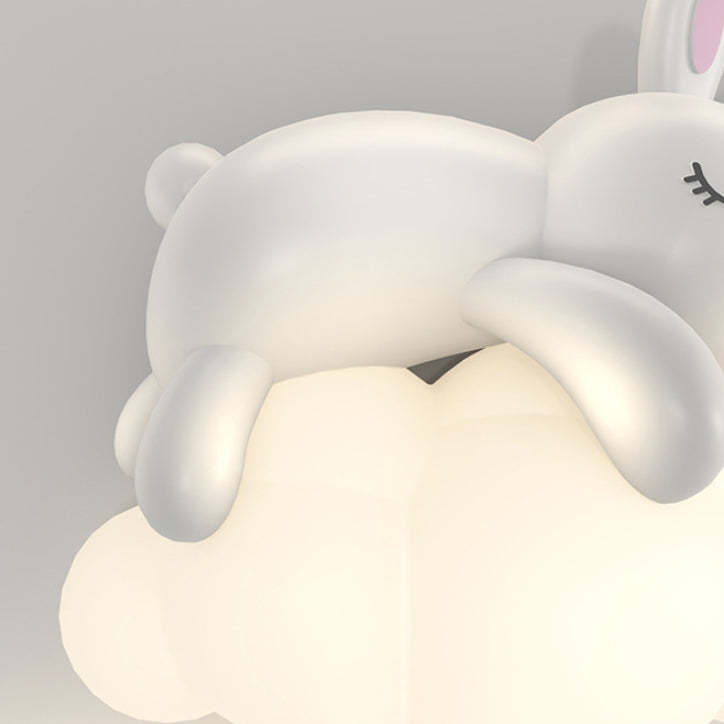 Nordic Kids Resin Bear Rabbit LED Sconce