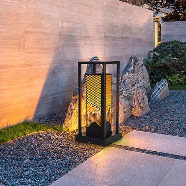 Chinese Solar Dolomite Honeycomb Landscape Light