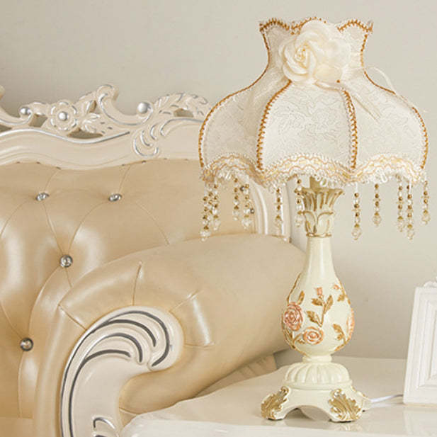 European Vase Resin Fabric Table Lamp