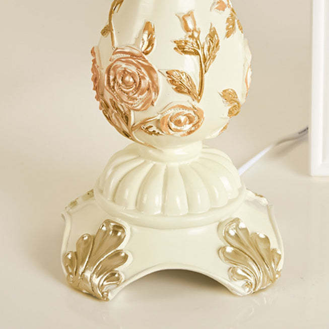 European Vase Resin Fabric Table Lamp