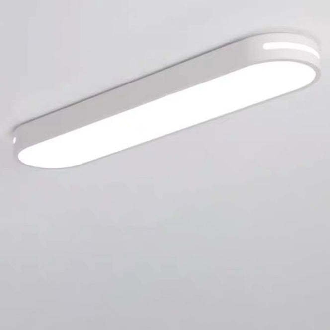 Minimalist Elliptical Strip Iron Flush Mount Light