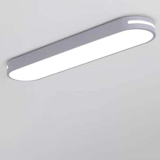 Minimalist Elliptical Strip Iron Flush Mount Light