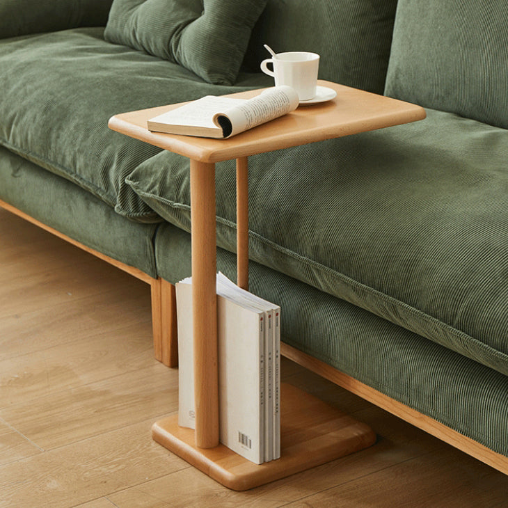 Minimalist Wood Movable Side Table