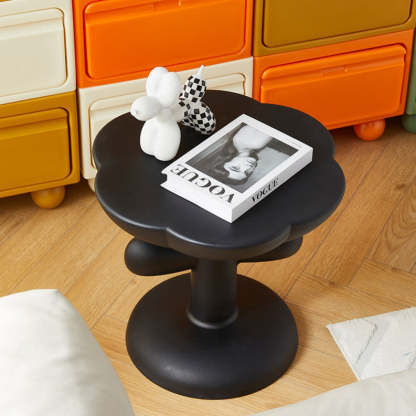 Minimalist Floral Acrylic Coffee Table — Green