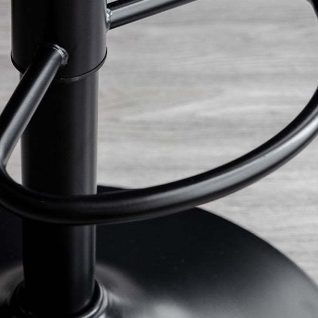 Curved PU Leather Swivel Bar Stool