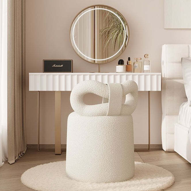 Nordic Lambswool Swivel Butterfly Footstool