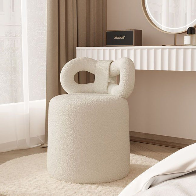 Nordic Lambswool Swivel Butterfly Footstool