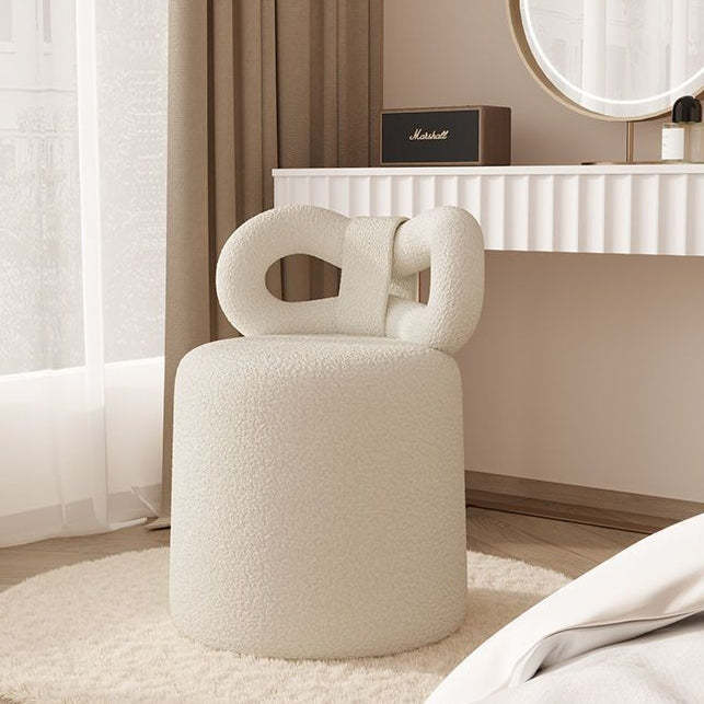 Nordic Lambswool Swivel Butterfly Footstool