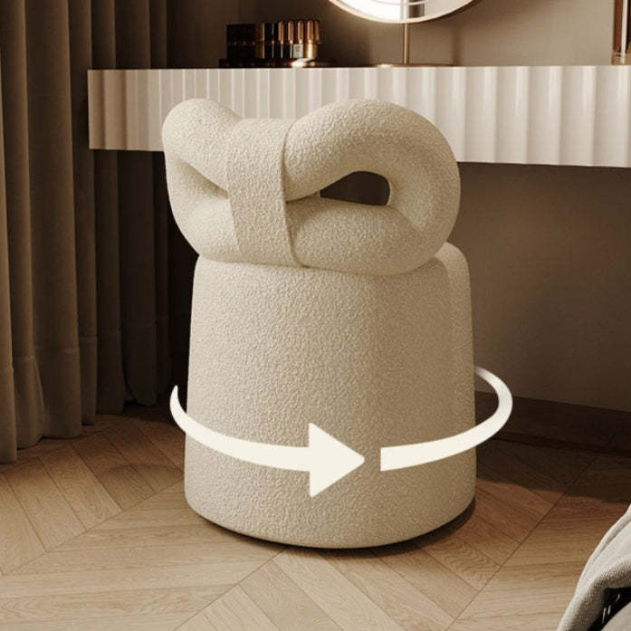 Nordic Lambswool Swivel Butterfly Footstool