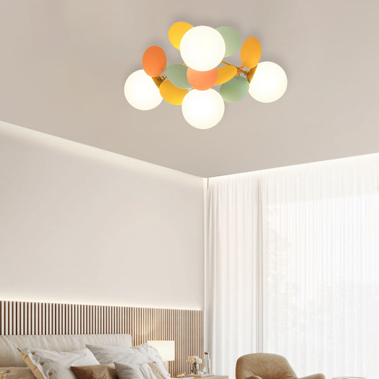 Nordic Iron Flower Branch Ceiling Light