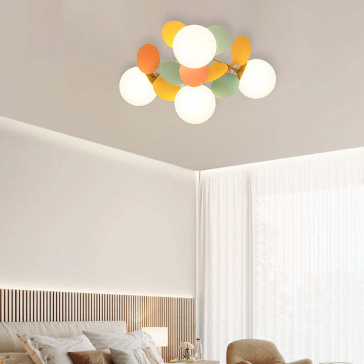 Nordic Iron Flower Branch Ceiling Light