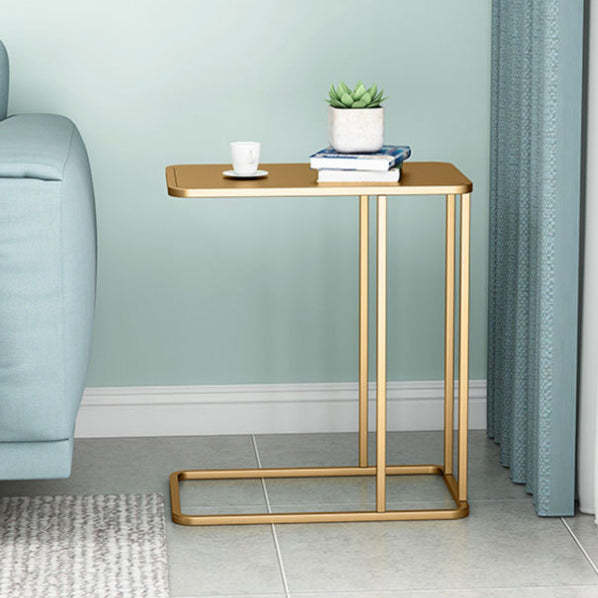 Contemporary Rectangle Marble Top End Table