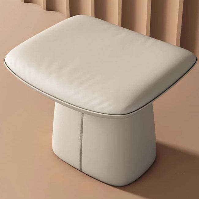 Minimalist Microfiber Leather Vanity Stool