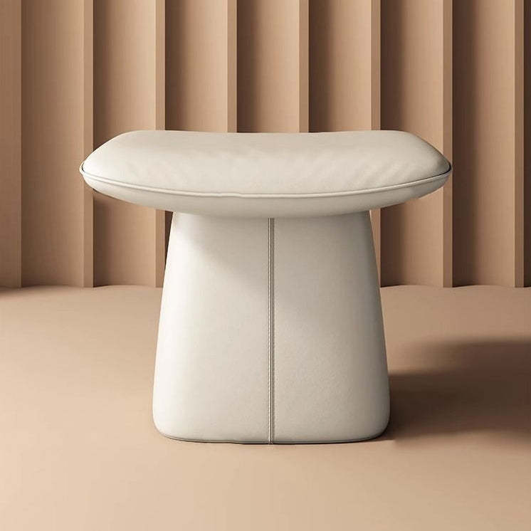Minimalist Microfiber Leather Vanity Stool