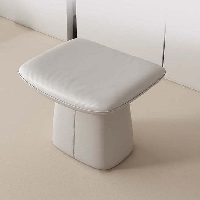 Minimalist Microfiber Leather Vanity Stool