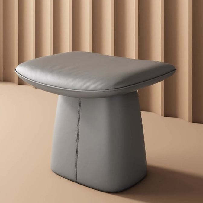 Minimalist Microfiber Leather Vanity Stool