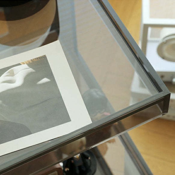 Modern Luxury Acrylic 3-Tier End Table