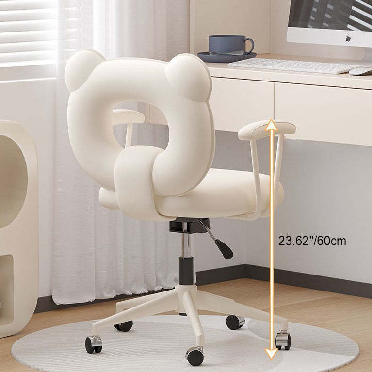 Nordic Leather Steel Iron Bear Desk Chair