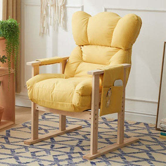 Modern Velvet Cotton Wood Adjustable Recliner
