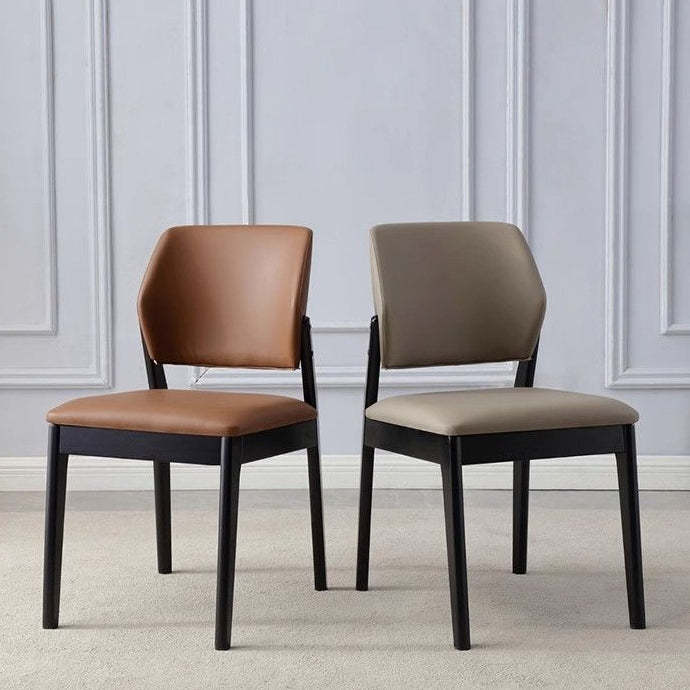 Nordic Wood Leather Chair