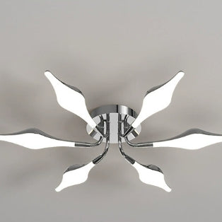 Contemporary Iron Acrylic Rhomboid Ceiling Light